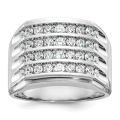 GENTS DIAMOND CLUSTER RING Mounting
