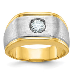 14k Two-tone Fancy Ring Mounting