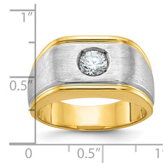 14k Two-tone Fancy Ring Mounting