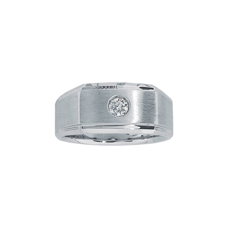 STERLING SILVER .10ct DIAMOND BAND