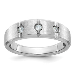 Men's WG Wedding Band with Soft Satin Finish Mounting
