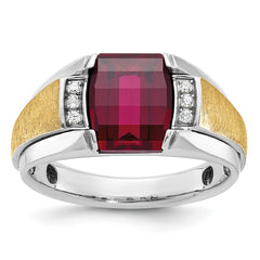 Men's TT Ring with Satin Finish Sides Mounting
