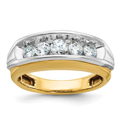 Men's Two-tone Wedding Band (comfort-fit) Mounting
