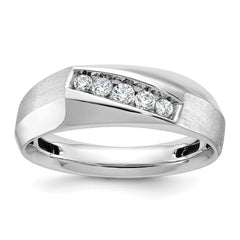 Men's WG Wedding Band with Soft Satin Finish Mounting