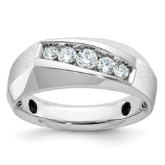 Men's WG Wedding Band with Soft Satin Finish Mounting