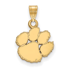 14k Gold LogoArt Clemson University Tiger Paw Small Pendant