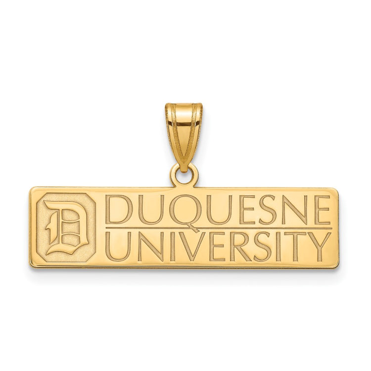 14ky LogoArt Duquesne University Large Pendant