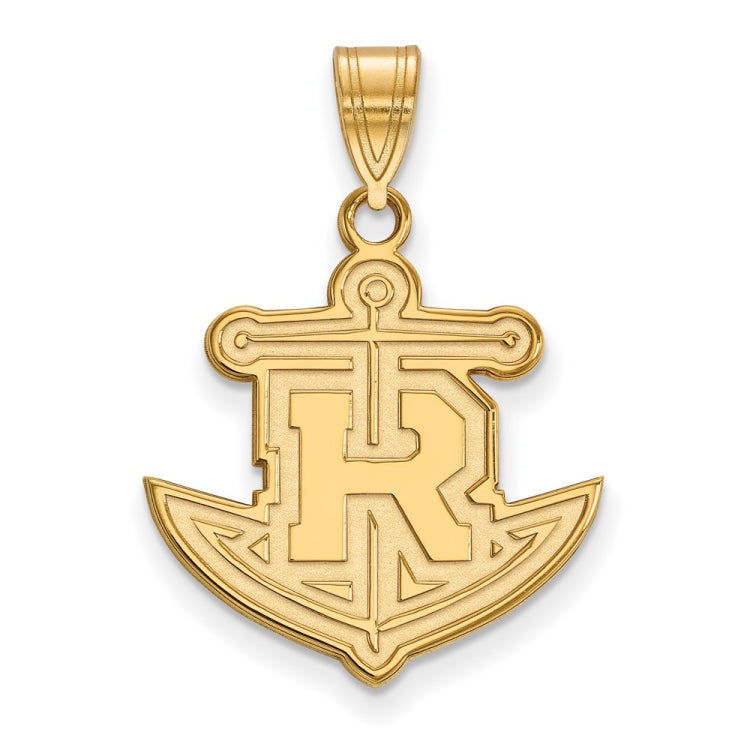 14k Gold LogoArt Rollins College Anchor Large Pendant
