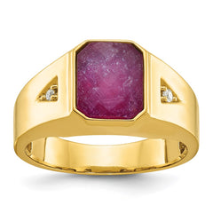 GTS YG DIA/RUBY DOUBLET RING Mounting