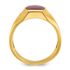 GTS YG DIA/RUBY DOUBLET RING Mounting