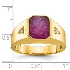 GTS YG DIA/RUBY DOUBLET RING Mounting