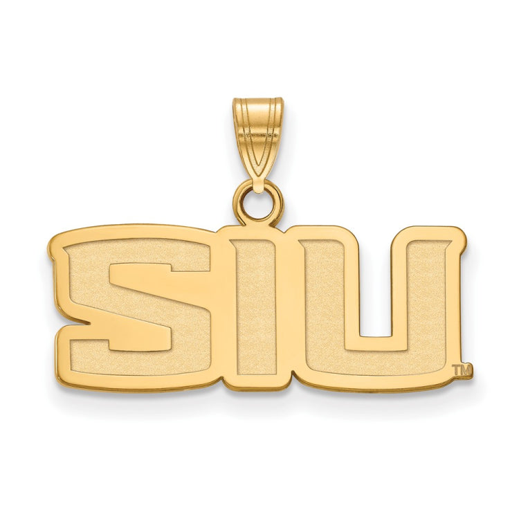 14k Gold LogoArt Southern Illinois University S-I-U Small Pendant