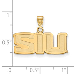 14k Gold LogoArt Southern Illinois University S-I-U Small Pendant