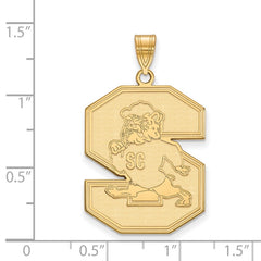 14k Gold LogoArt South Carolina State University Extra Large Pendant