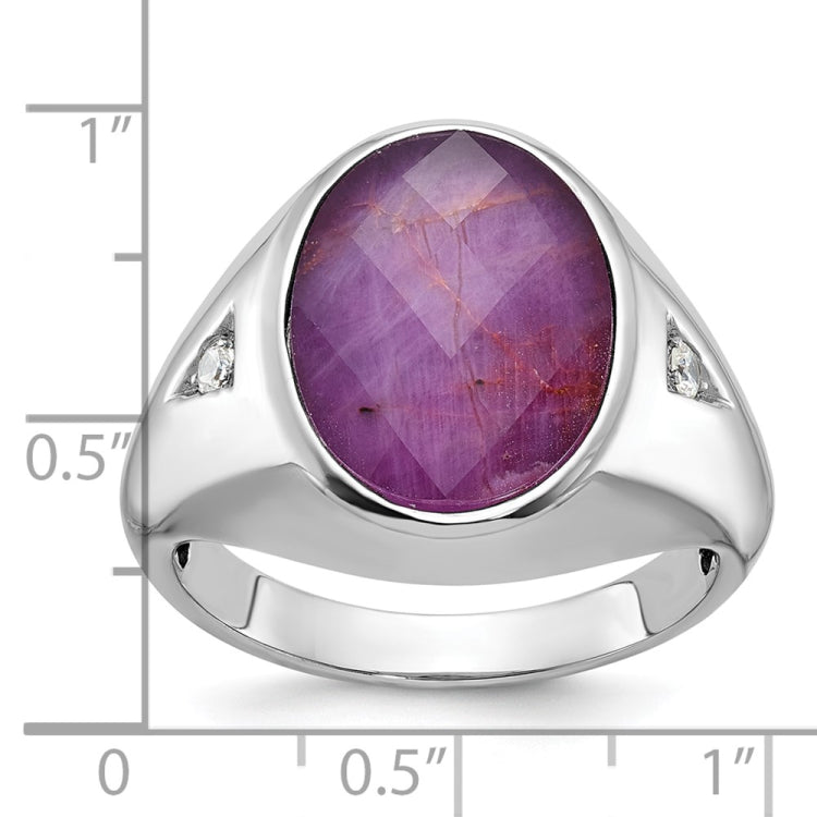 GTS YG DIA/EMERALD DOUBLET RING Mounting