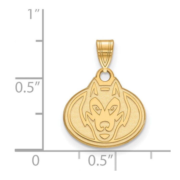 14k Gold LogoArt St. Cloud State University Husky Small Pendant