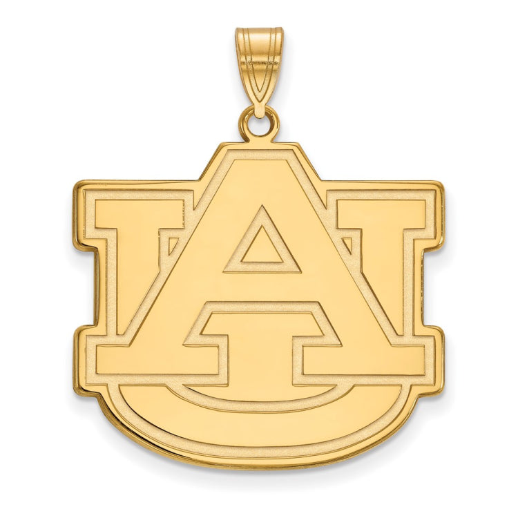 14k Gold LogoArt Auburn University A-U Extra Large Pendant