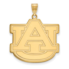 14k Gold LogoArt Auburn University A-U Extra Large Pendant