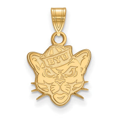 14k Gold LogoArt Brigham Young University Cougar Small Pendant