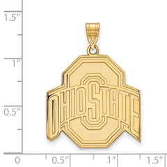 14k Gold LogoArt The Ohio State University Extra Large Pendant