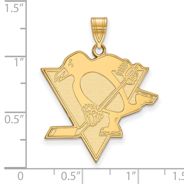 14k Gold Pittsburgh Penguins Extra Large Pendant
