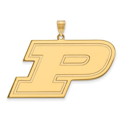 14k Gold LogoArt Purdue University Letter P Extra Large Pendant