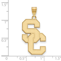 14k Gold University of Southern California S-C Extra Large Pendant