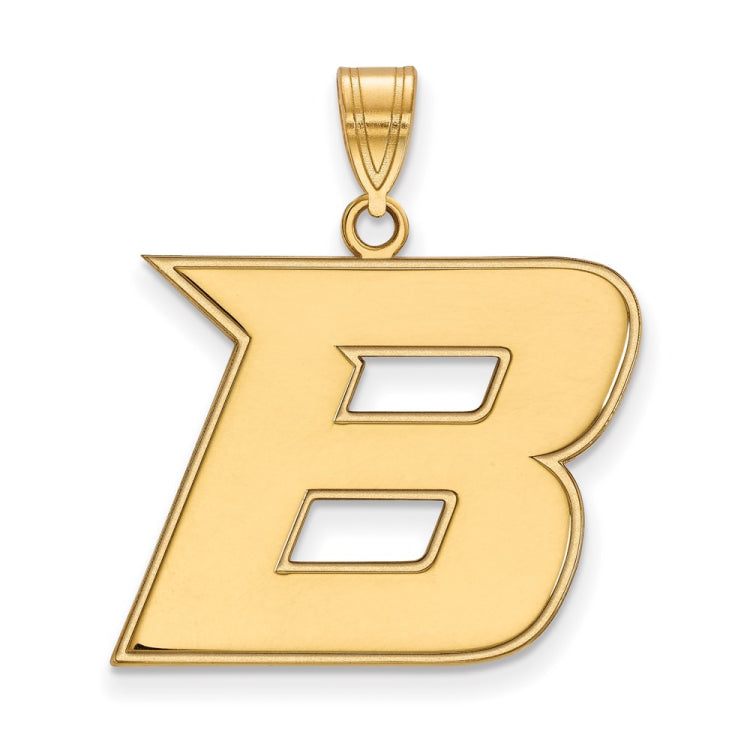 14k Gold LogoArt Boise State University Letter B Large Pendant
