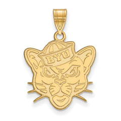 14k Gold LogoArt Brigham Young University Cougar Large Pendant
