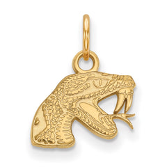 14k Gold LogoArt Florida A and M University Rattler Extra Small Pendant