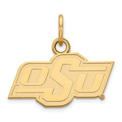 14k Gold LogoArt Oklahoma State University O-S-U Extra Small Pendant