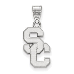 14k White Gold University of Southern California S-C Medium Pendant