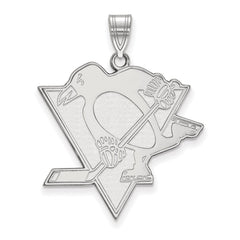 14k White Gold Pittsburgh Penguins Extra Large Pendant