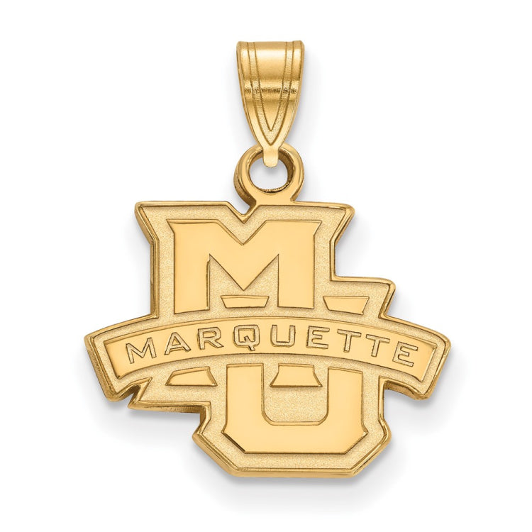 10k Gold LogoArt Marquette University Small Pendant