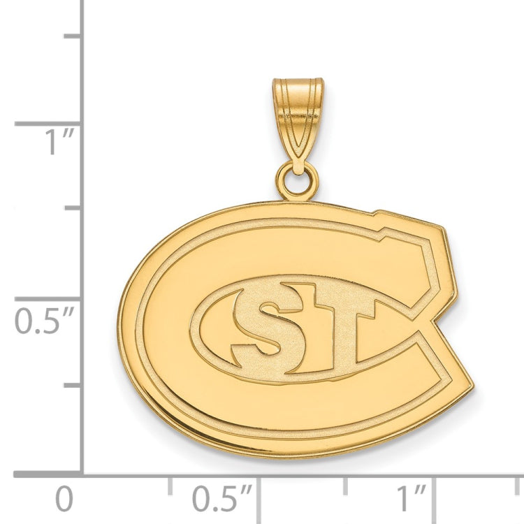14k Gold LogoArt St. Cloud State University Large Pendant