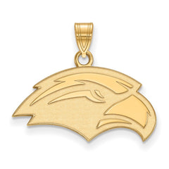 14k Gold LogoArt University of Southern Mississippi Eagle Small Pendant