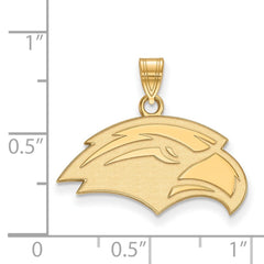 14k Gold LogoArt University of Southern Mississippi Eagle Small Pendant