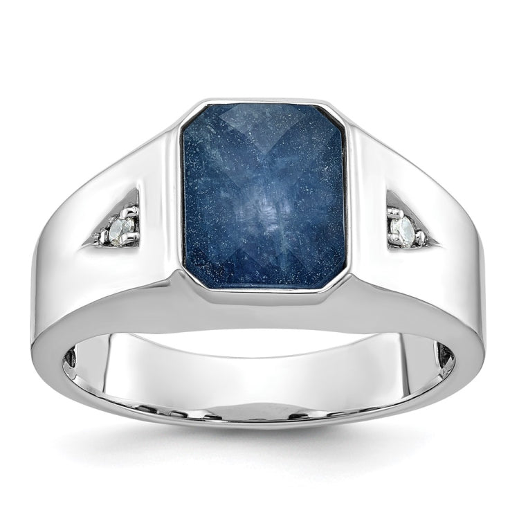 GTS WG DIA/BLUE SAPH DOUBLET RING Mounting
