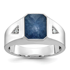 GTS WG DIA/BLUE SAPH DOUBLET RING Mounting