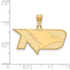 10k Gold LogoArt University of North Dakota Medium Pendant
