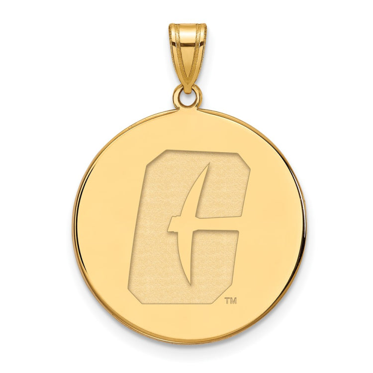 14k Gold LogoArt University of North Carolina at Charlotte 49ers Extra Large Disc Pendant