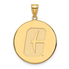 14k Gold LogoArt University of North Carolina at Charlotte 49ers Extra Large Disc Pendant