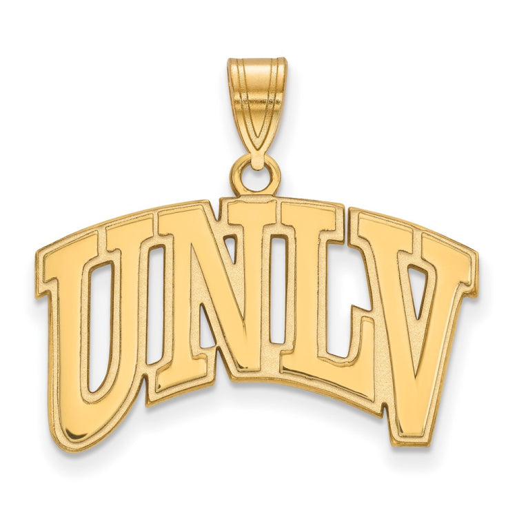 14k Gold LogoArt University of Nevada-Las Vegas U-N-L-V Large Pendant