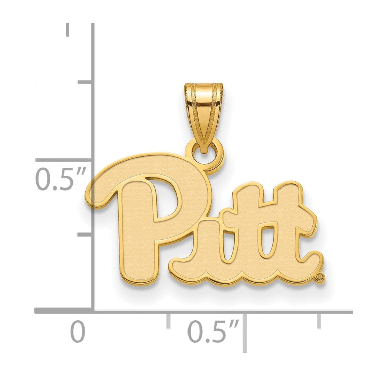 14k Gold LogoArt University of Pittsburgh Small Pendant