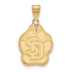 14k Gold LogoArt University of South Dakota Large Pendant