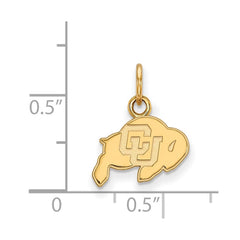 14k Gold LogoArt University of Colorado Buffalo Extra Small Pendant