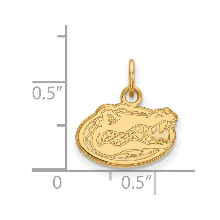 14k Gold LogoArt University of Florida Gator Extra Small Pendant