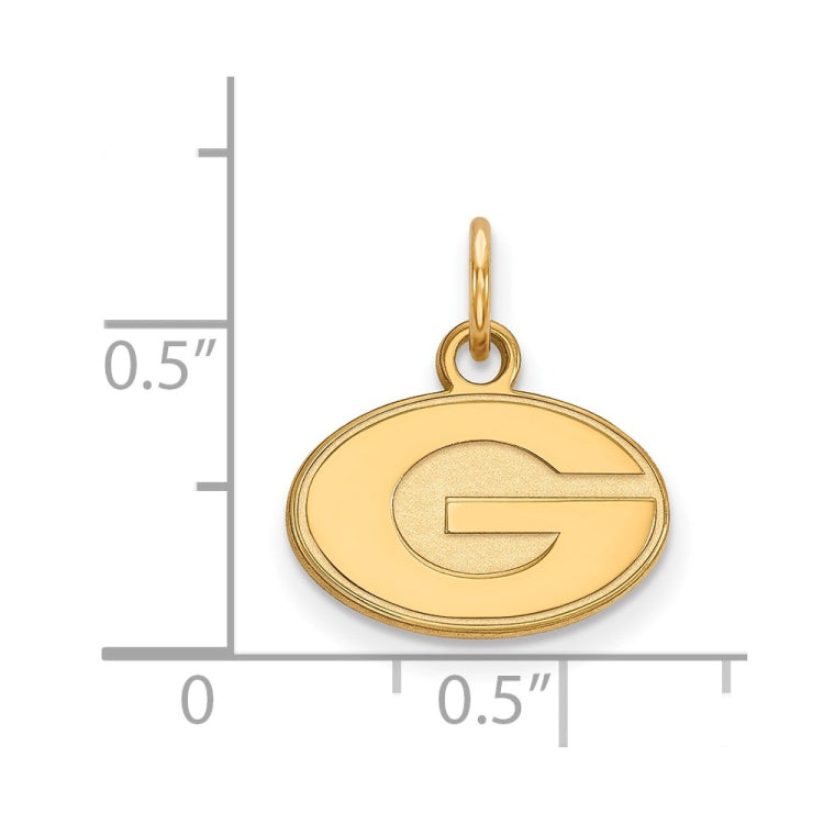 14k Gold LogoArt University of Georgia Letter G Extra Small Pendant