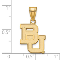 14k Gold LogoArt Baylor University Bears Medium Pendant