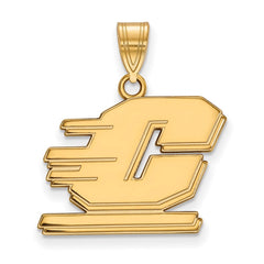 14k Gold LogoArt Central Michigan University Letter C Medium Pendant